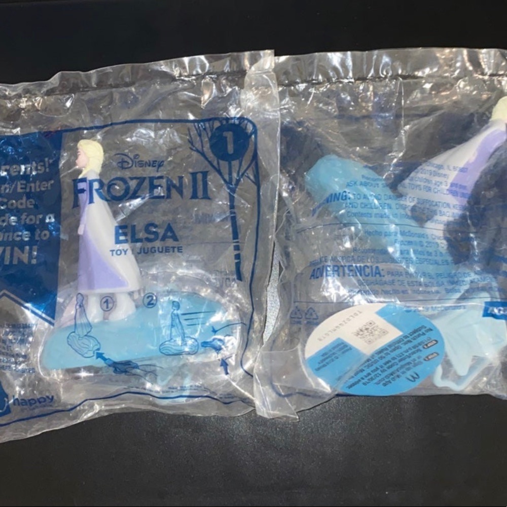 2x Disney Frozen 2 Elsa x McDonalds Toy #1 one Sealed brand new 2019 happy meal